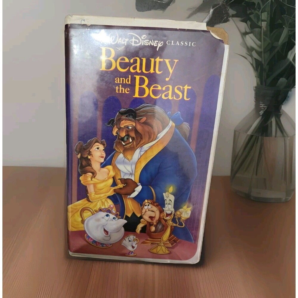 Beauty And The Beast Black Diamond VHS "Christmas Lead" Walt Disney Clamshell 92